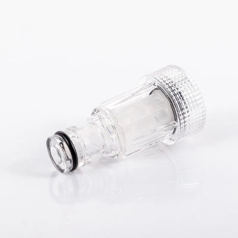 Transparent plastic inlet joint filter for Karcher pressure washer with 3cm diameter