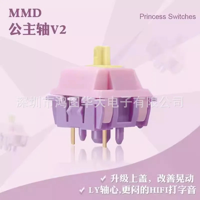 MMD Princess mechanical keyboard switch linear axis for custom keyboard builds