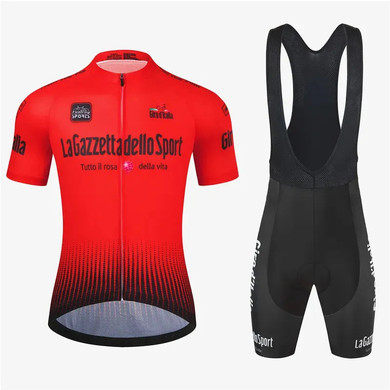 Cycling short sleeve suit in pattern design with quick-drying polyester fabric for summer road biking