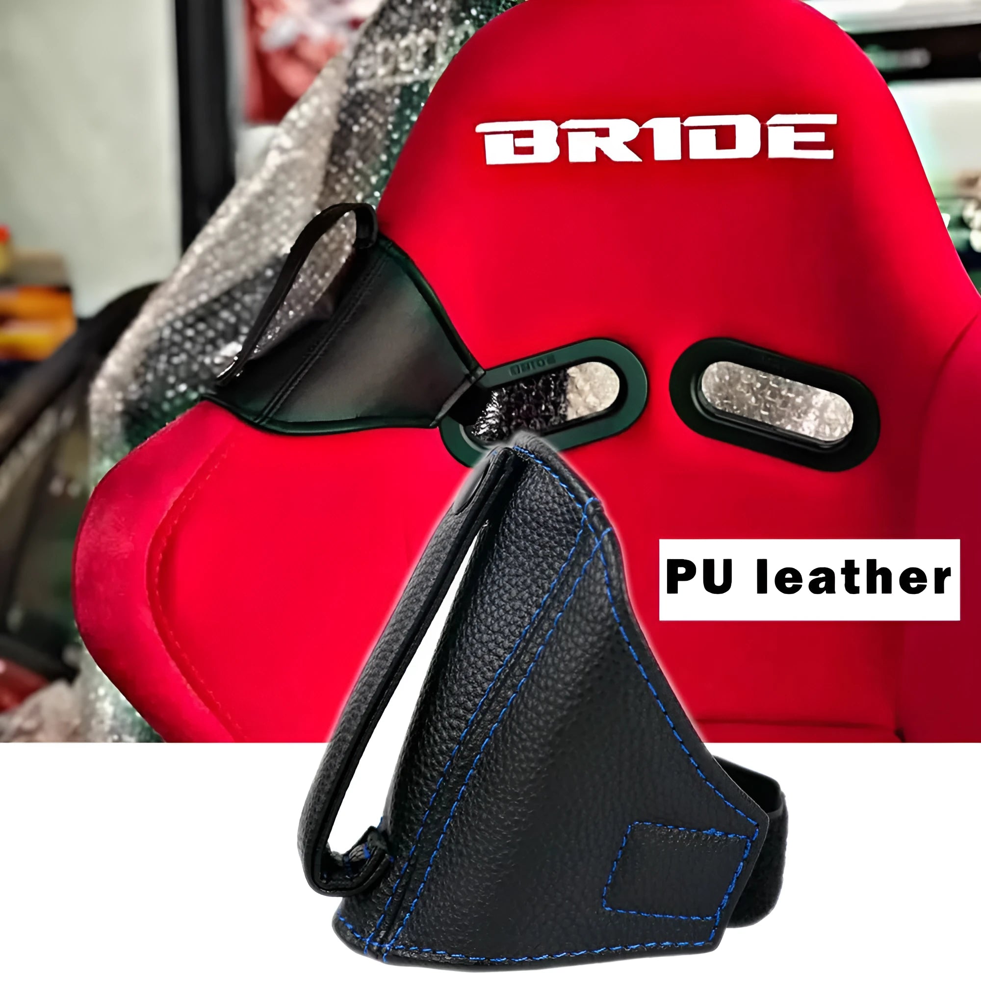 Limit Buckle Safety Belt Shoulder Pad in flannel black on car seat belt