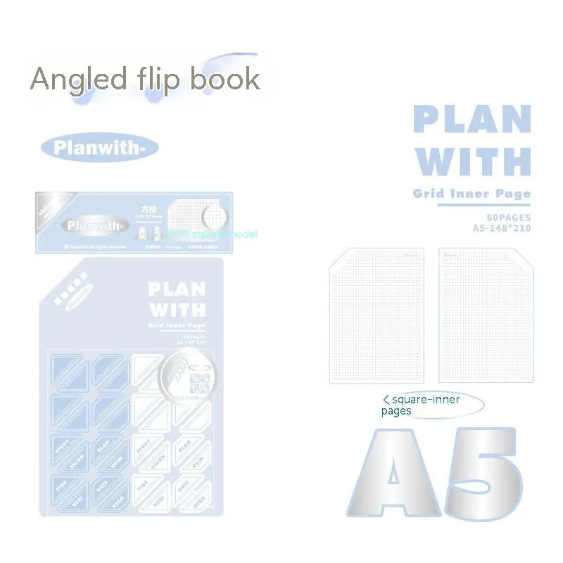 Artsy ins style salt series student draft notebook with 60 sheets in A5 or B5 size