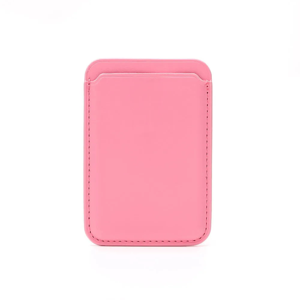 Magnetic card holder iPhone case in PU leather with MagSafe compatibility in multiple colour options