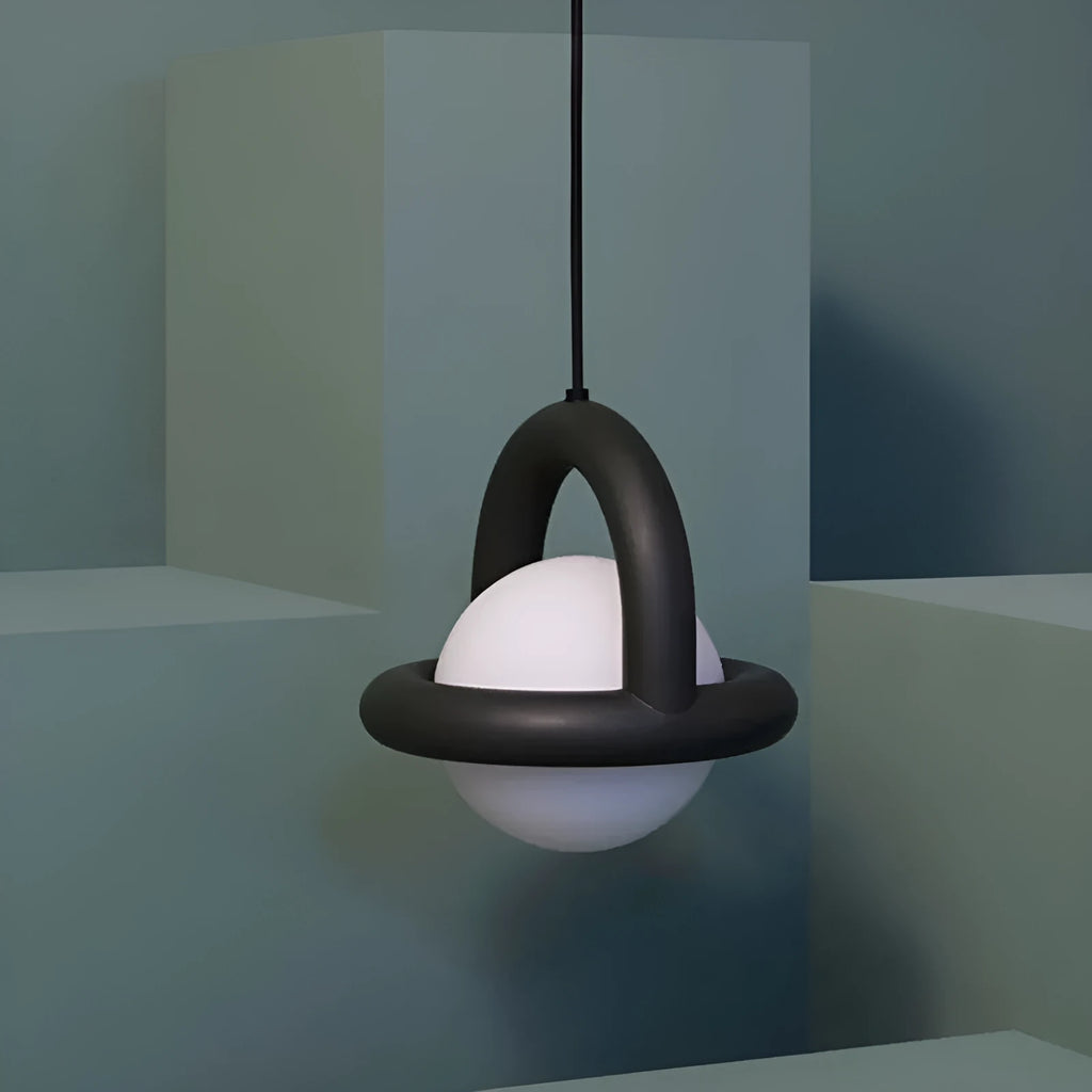 Danish designer hanging line pendant lamp with adjustable cord in matte black finish