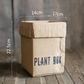 Cement flowerpot with bottom perforation in Nordic style for indoor balcony planting