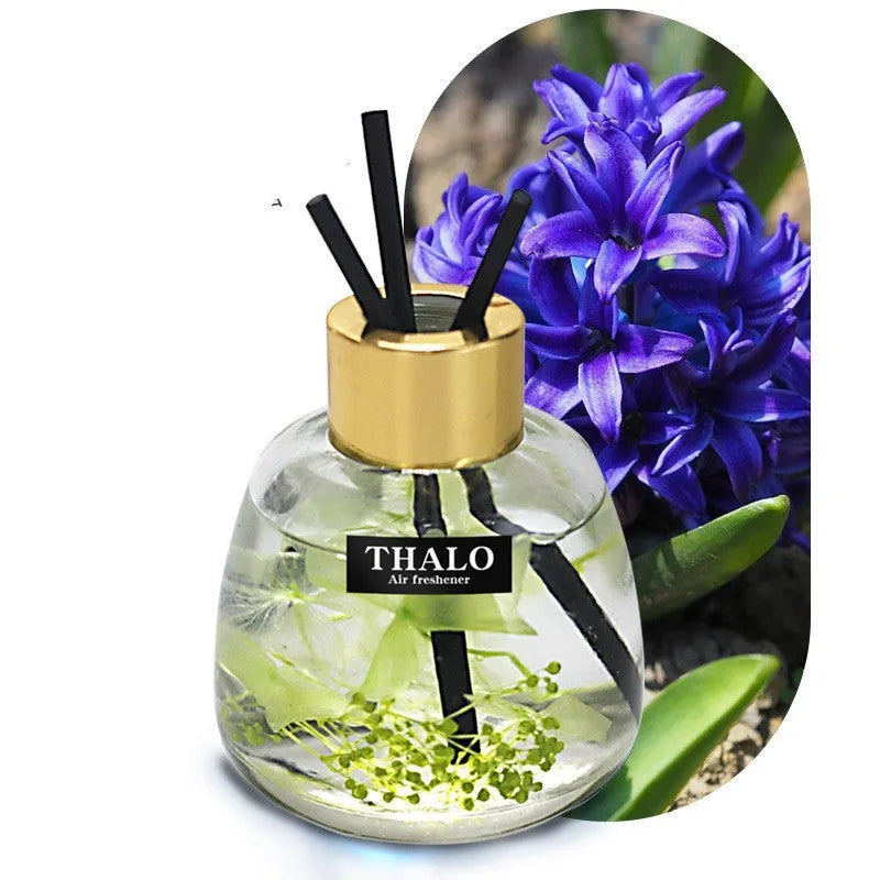 Glass bottle car perfume ornament with loose incense for automotive aromatherapy decoration