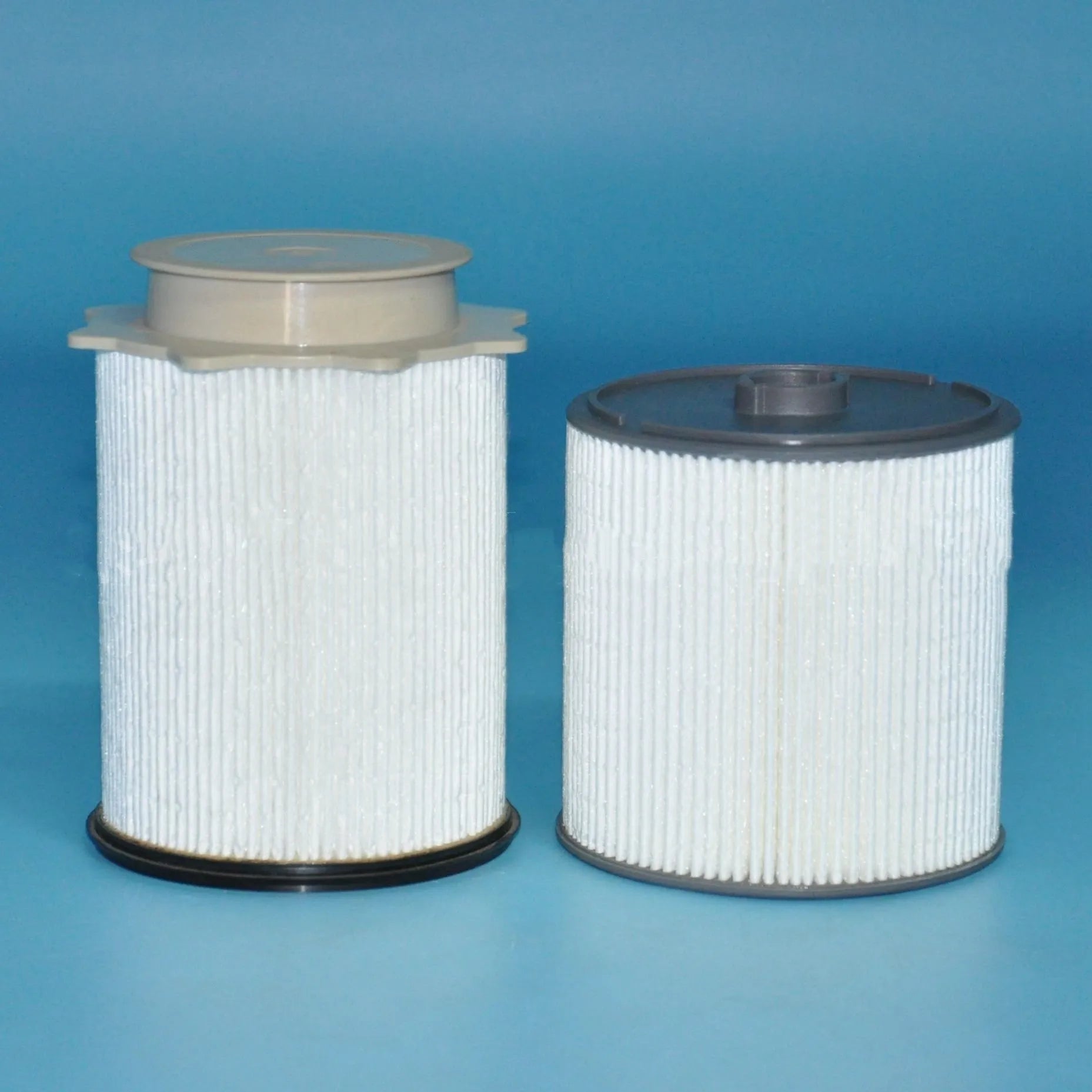 RAM 1500-5500 diesel fuel filter kit with white housing and chemical fibre filter element