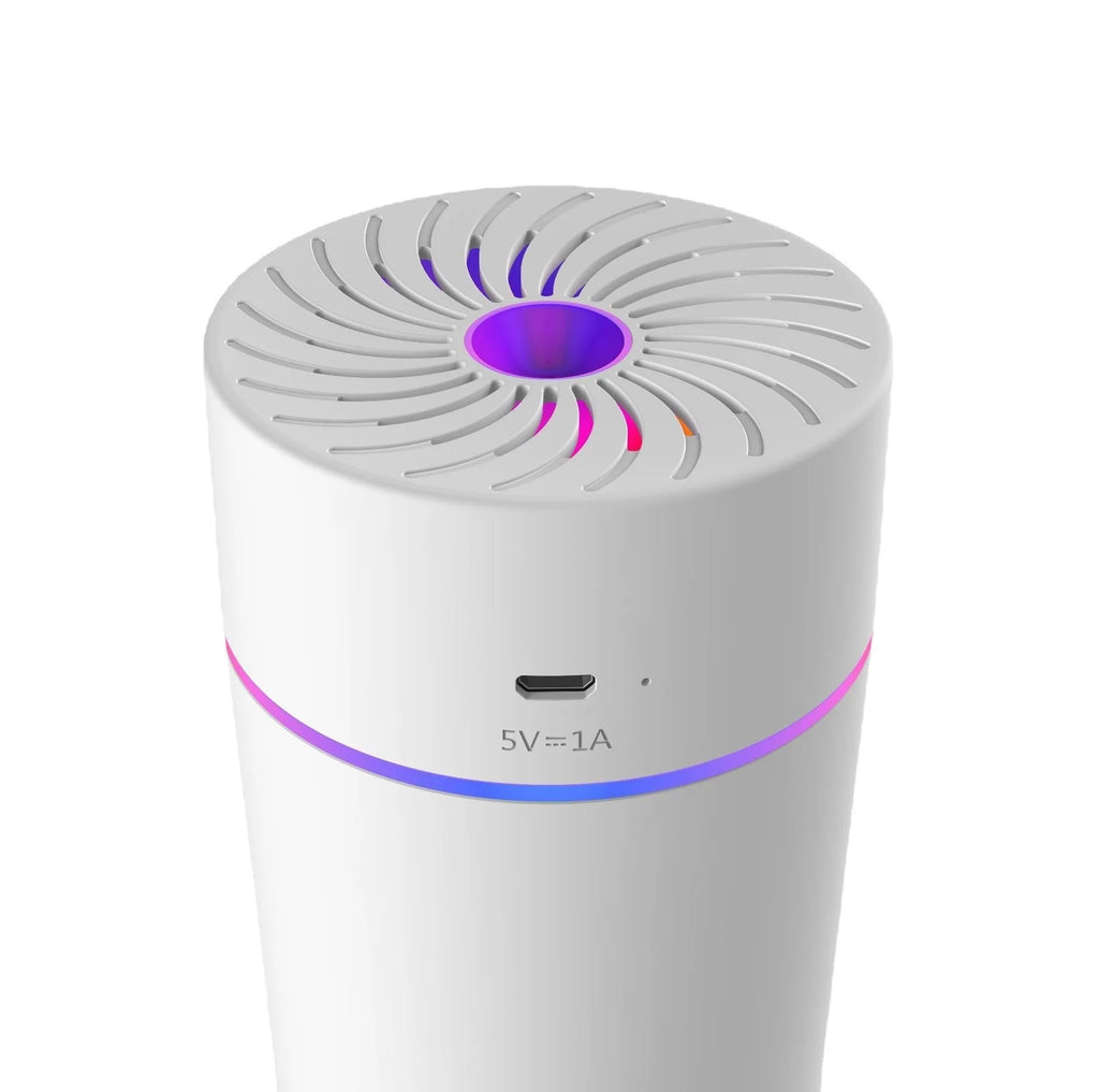 Car USB mini humidifier for automobile aromatherapy with timer function and quiet operation