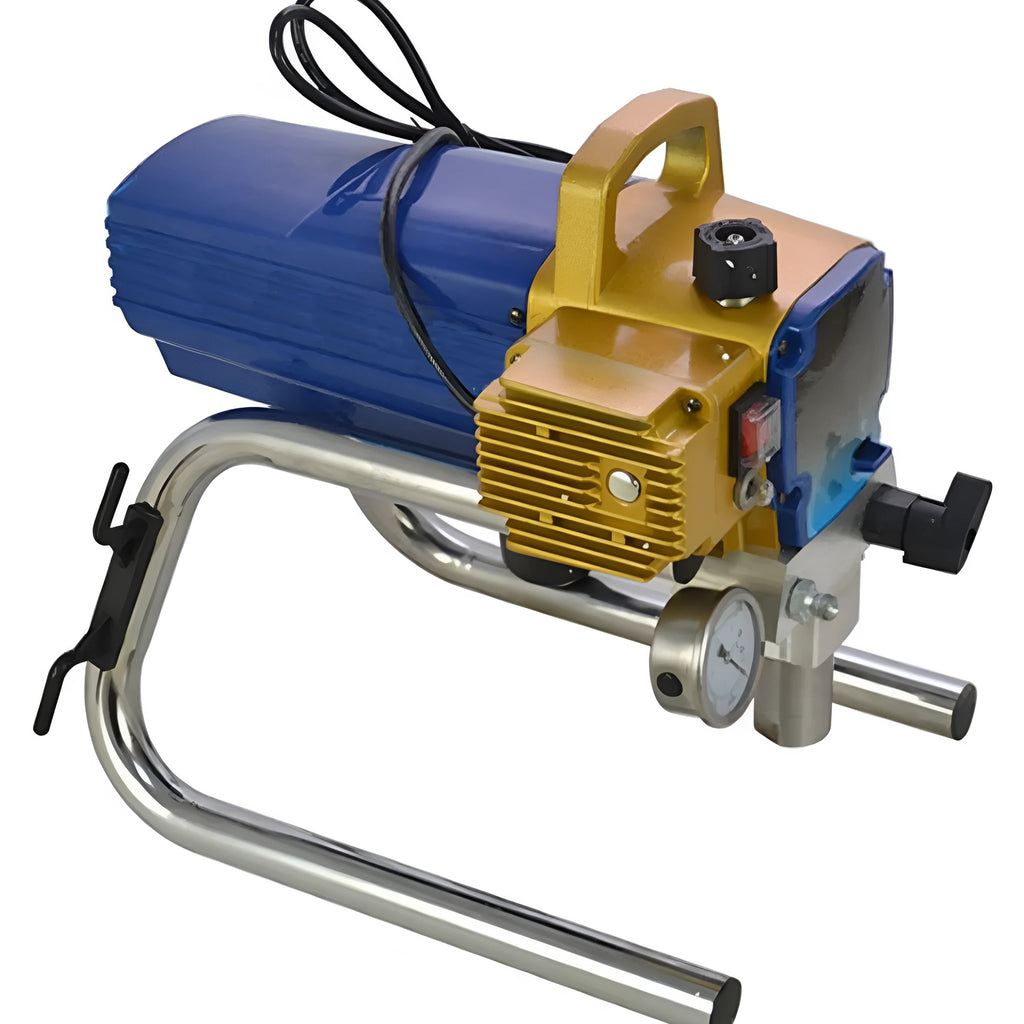 Blue portable electric airless spraying machine with spray gun and 50cm extension rod