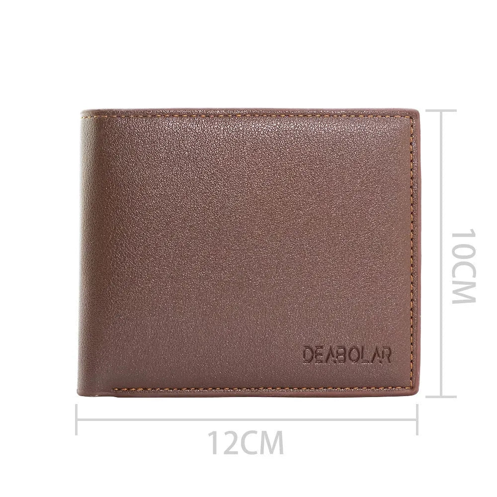 Men's brown leather wallet with a silver zipper fastening, shown open to reveal multiple card slots.