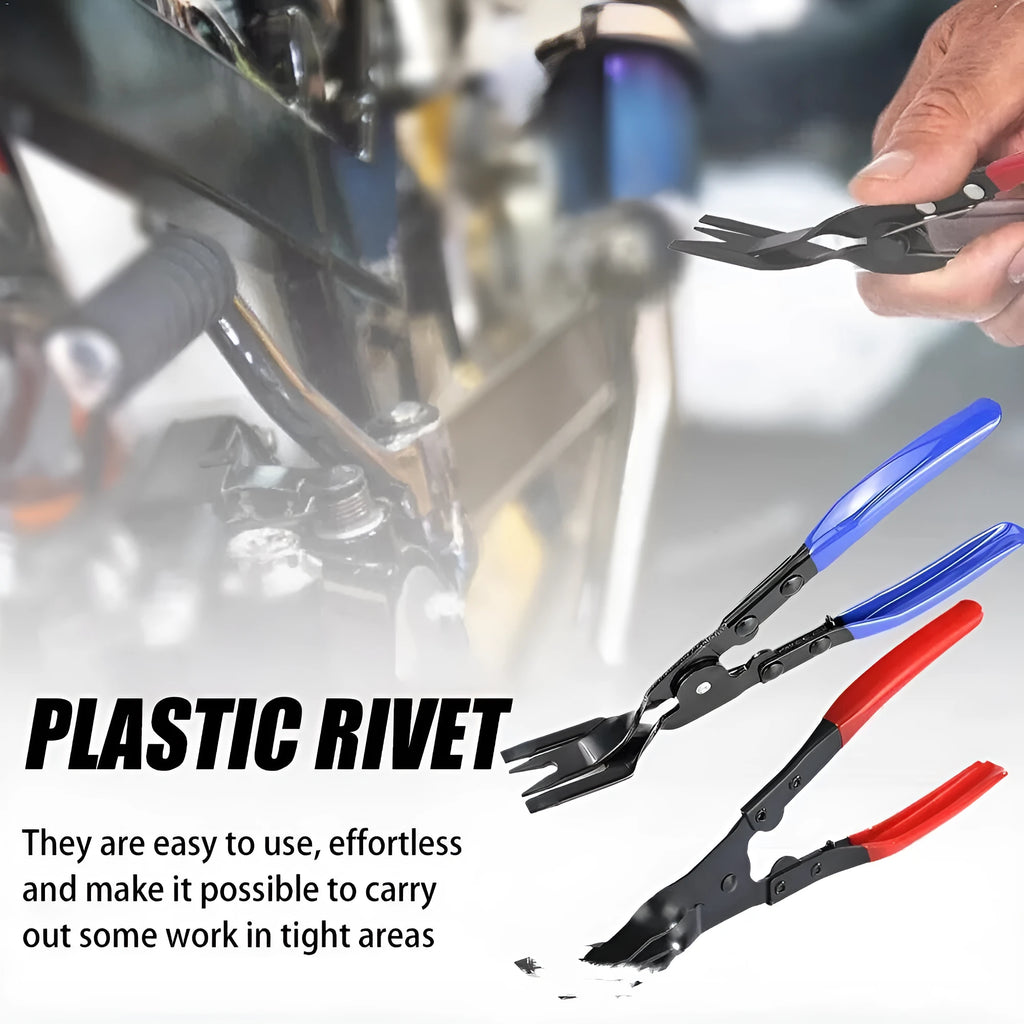 Blue-handled car panel removal pliers with 240mm length and steel construction