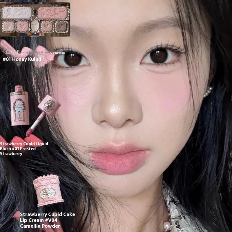 Strawberry Cupid Liquid Blush in six colour shades with water-based gel-cream formula