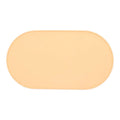 Silicone waterproof placemat for cat food and water bowls in beige colour.
