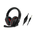 Black wired over-ear gaming headset with a 6.3mm plug and a 1.2m cable.