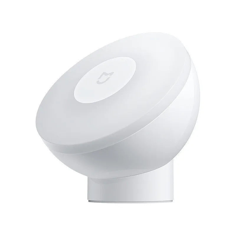 White square bedside table lamp with human body induction and Bluetooth connectivity