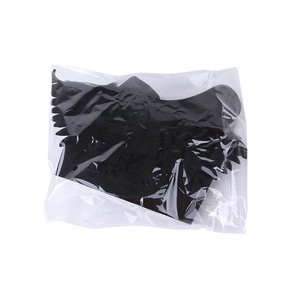 Halloween angel wings pet costume for dogs in black felt cloth with chest-back design