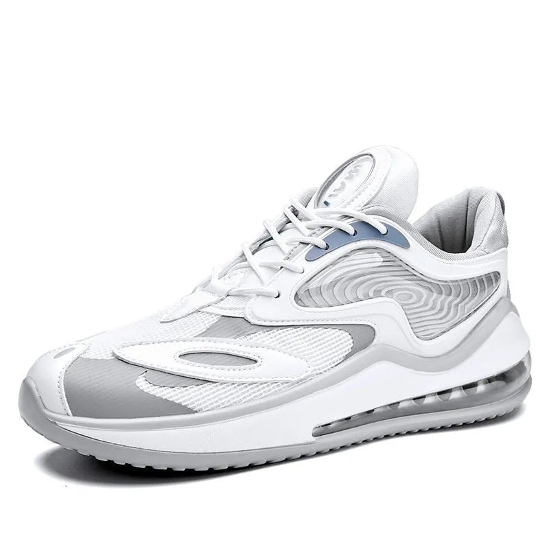 Men's summer casual shoes in Space Black colour with height increasing design and rubber sole