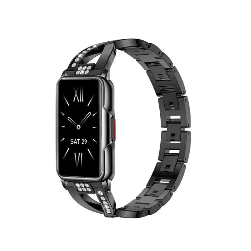 1.47 inch smart bracelet with TFT screen and silicone wrist strap