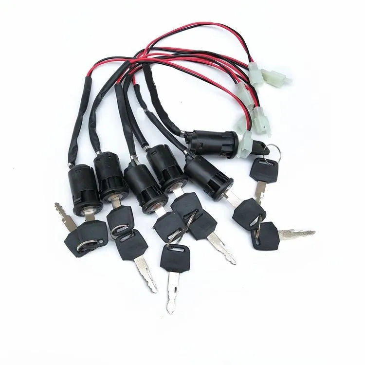 Waterproof electric car door lock with plastic housing for central locking systems