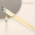 Transparent acrylic mechanical pencil with alloy tip and plastic shell