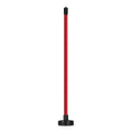 Blue aluminium alloy golf swing trainer with magnetic baseball bar for alignment.