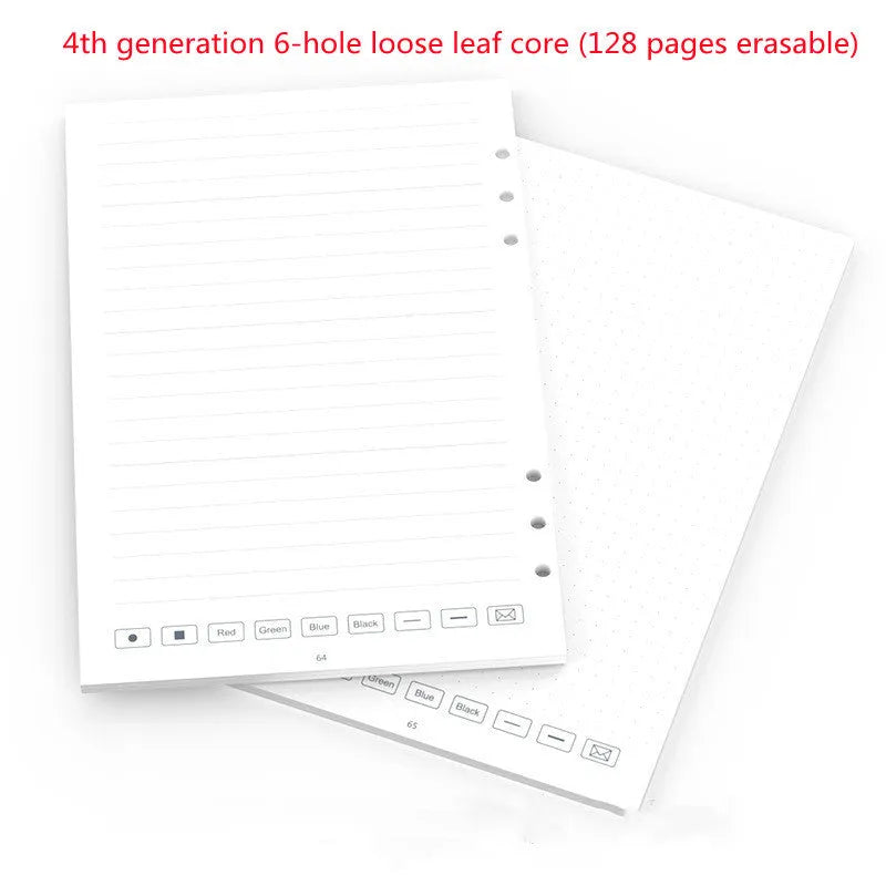 Pack of Zodiac Forest Paper loose leaf notebook refill with 64 pages and nine pen refills for 6-hole spiral binders.