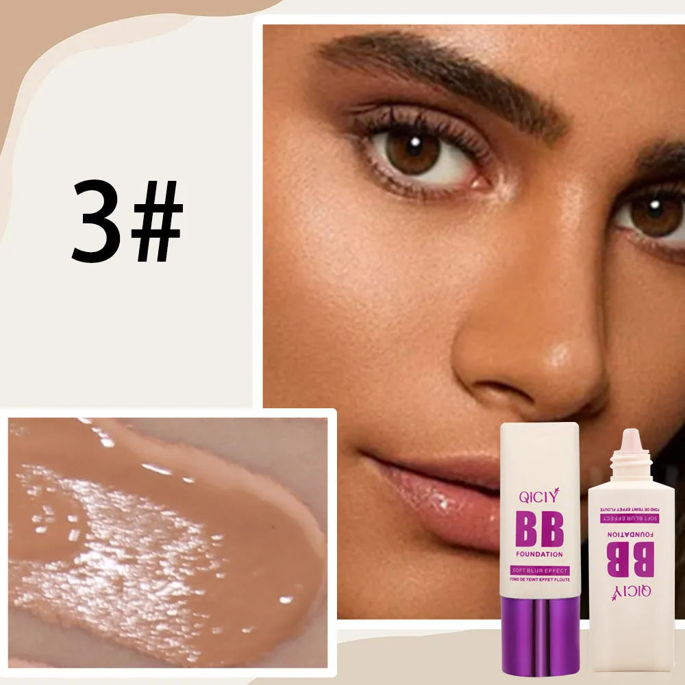 BB cream foundation concealer in a feeding bottle with ten shade options for brightening and repair.