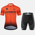 Cycling short sleeve suit in pattern design with quick-drying polyester fabric for summer road biking