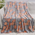 Cartoon pattern flannel blanket for child air conditioner coverage in two size options