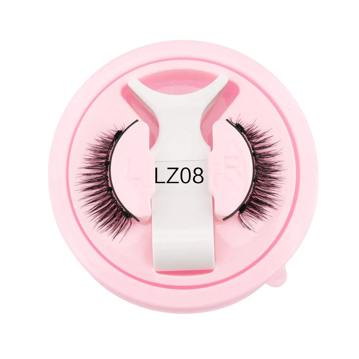 Reusable waterproof glue-free false eyelashes in artificial fibre with thick natural appearance