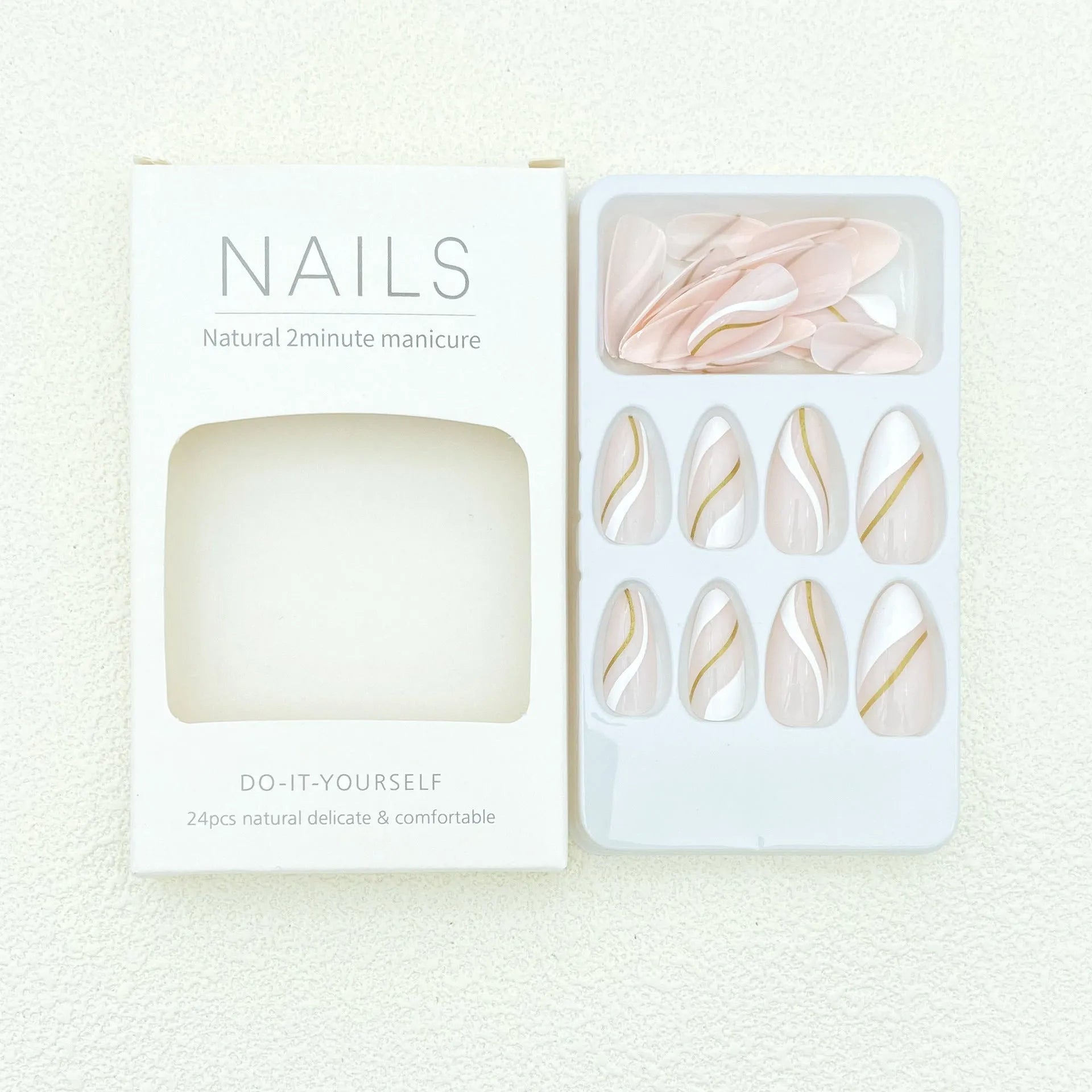 Wearable nail stickers with red and black plaid pattern in a medium drop shape on a white background.