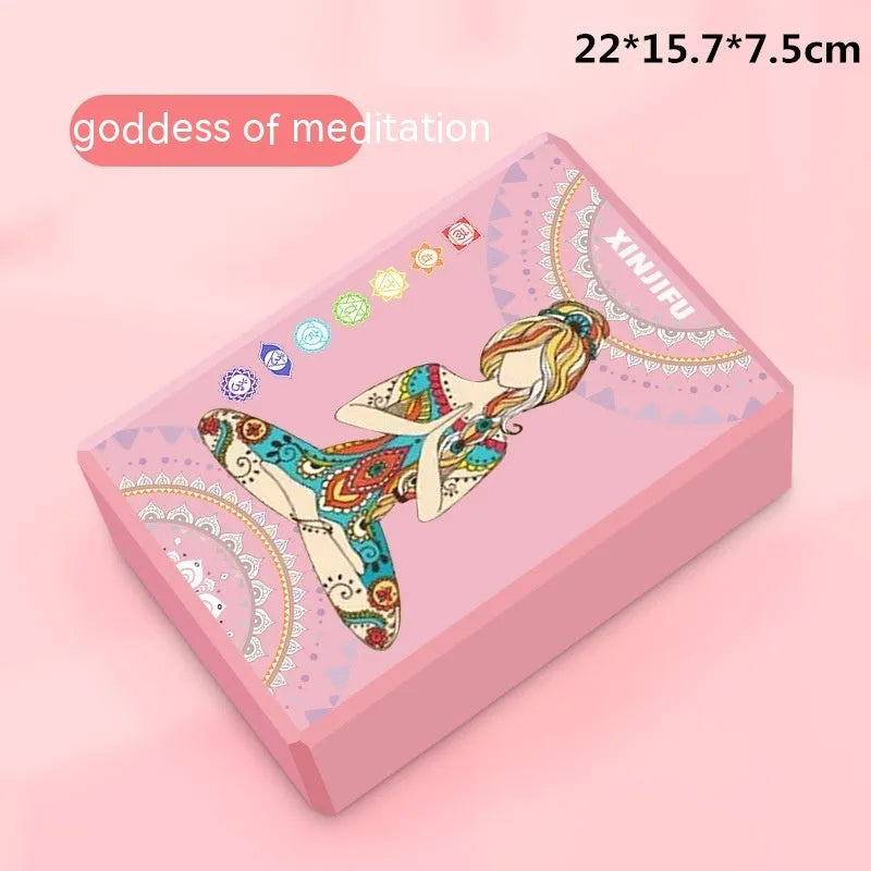 EVA foam yoga block in various colours for dance and fitness support