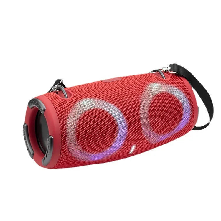 War Drum Three-generation portable Bluetooth speaker with RGB coloured lights in a choice of five colours.