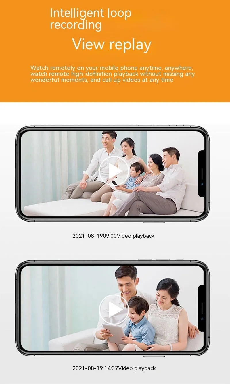 Wireless bulb security camera showing compact design with 1080p and night vision capabilities