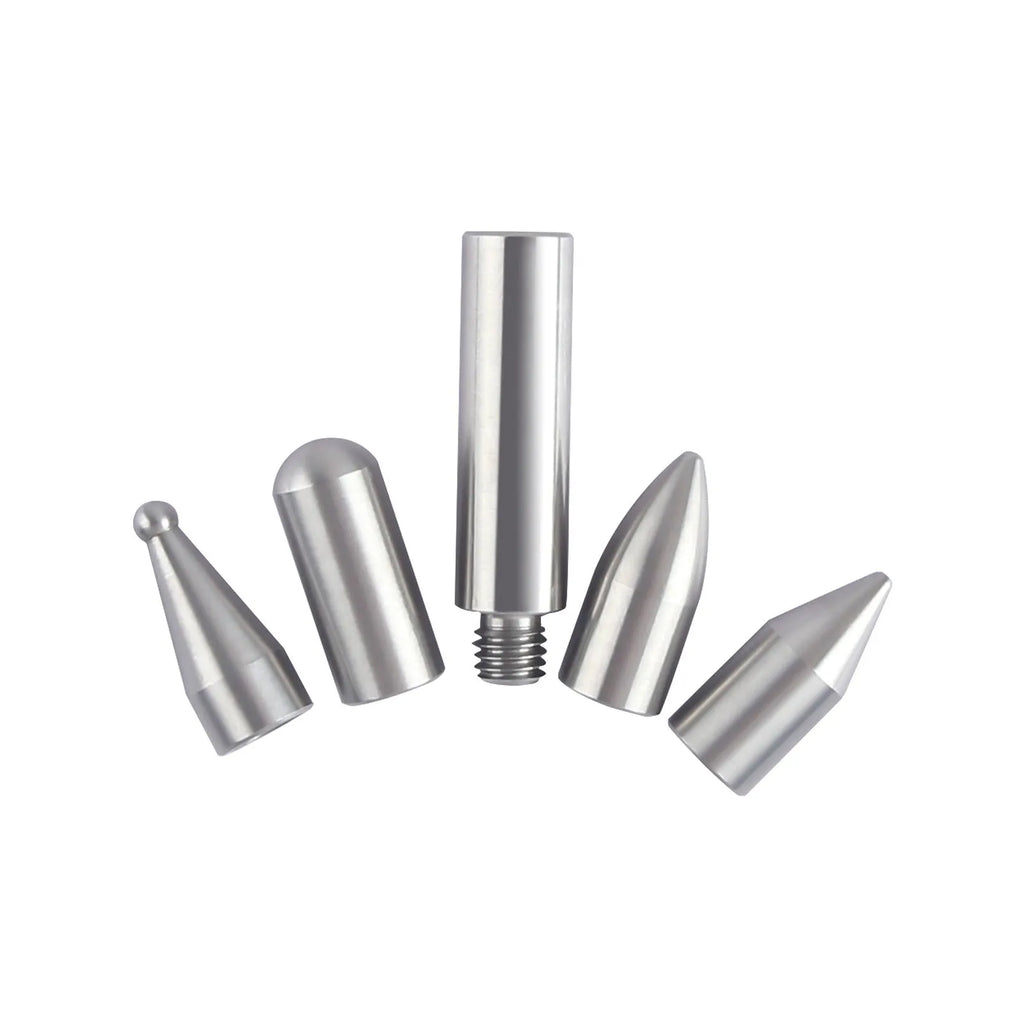 Three-piece automotive dent repair crowbar tool set in alloy steel for bodywork maintenance