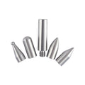 Three-piece automotive dent repair crowbar tool set in alloy steel for bodywork maintenance