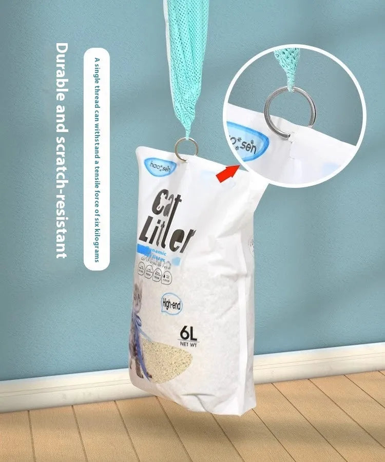 Upgraded 5th generation cat grooming bag for bathing and nail trimming with scratch-resistant fabric