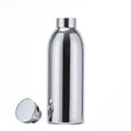 304 stainless steel double-layer vacuum insulated milk bottle 500ml in black finish with small mouth tumbler shape