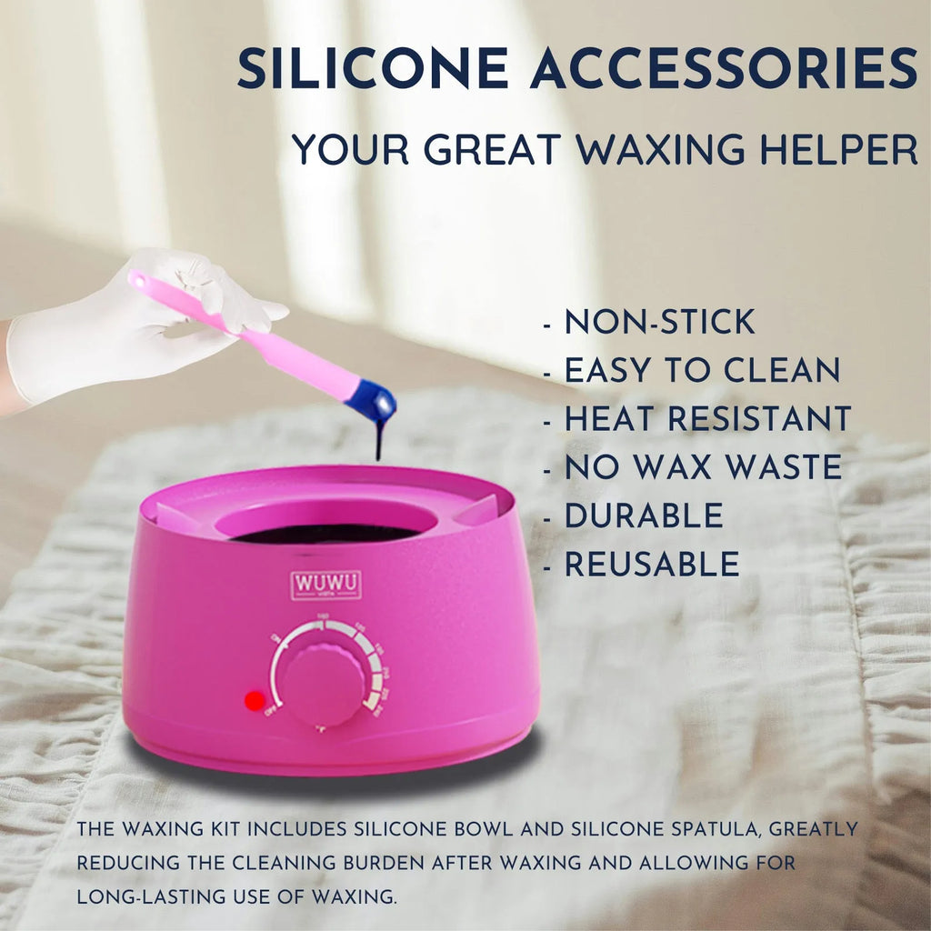 WUWUVISTA 56 piece professional waxing kit with wax warmer, coloured wax beads, applicators, and aftercare products