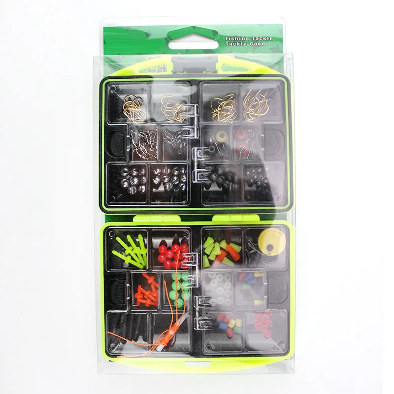 Rock fishing accessories combination suit with 184 pieces for sea fishing
