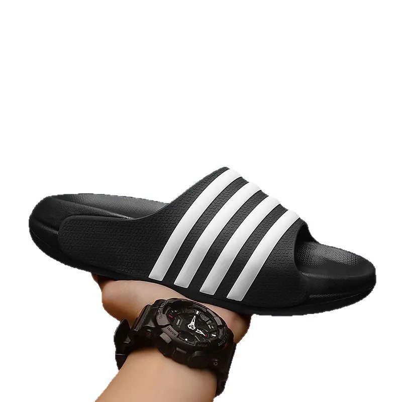 A pair of casual sport-style slippers with an EVA sole and PVC upper, shown in one of the available colour options.