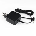 Black 45W laptop power adapter with US EU plug and DC connector cable