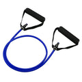Adjustable chest expander with colour-coded TPE tension ropes showing yellow, green, red, blue, and black resistance levels
