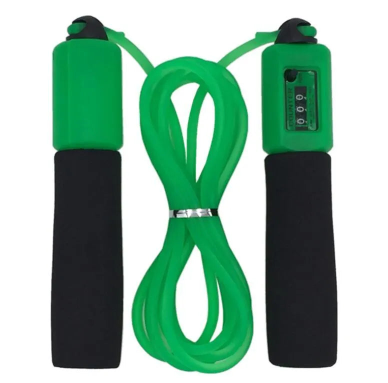 A 3-metre long skipping rope with foam handles, shown in one of 14 available colour options.