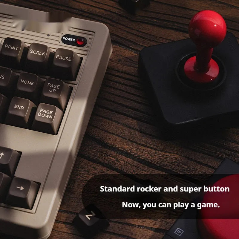 Retro87 C64 wireless Bluetooth mechanical gaming keyboard with retro design