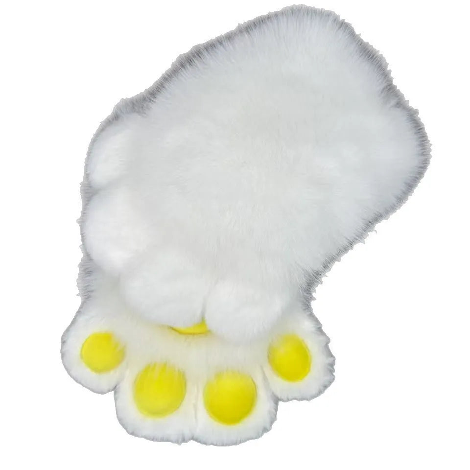 Colourful animal claw cosplay gloves in nylon material shown in multiple colour options.