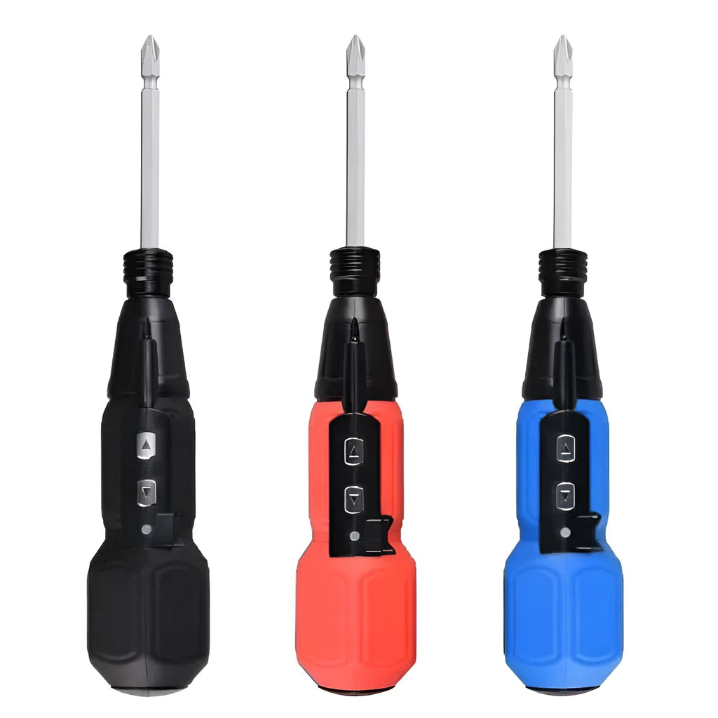 Alloy steel straight handle electric screwdriver with black and blue colour options