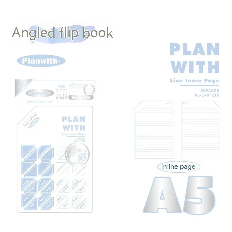 Artsy ins style salt series student draft notebook with 60 sheets in A5 or B5 size