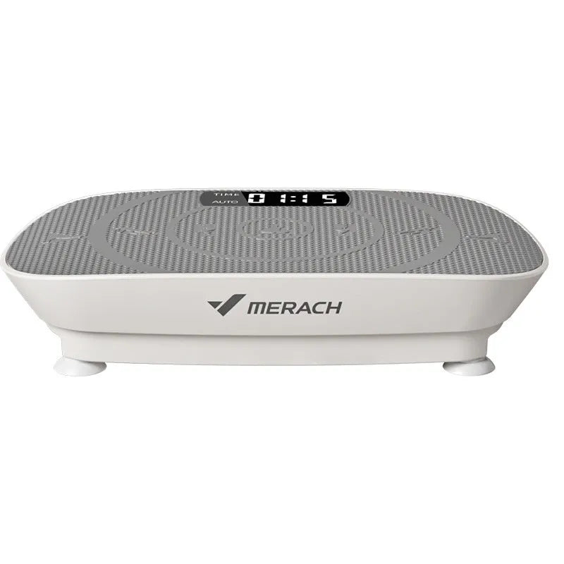 Grey portable vibration exercise machine with Bluetooth and 300kg capacity