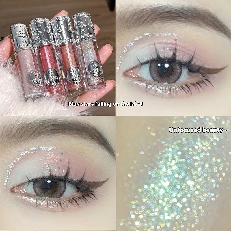 Ballet Liquid Eye Shadow in glitter liquid formula with five colour options including Sakura Field and Nutcracker