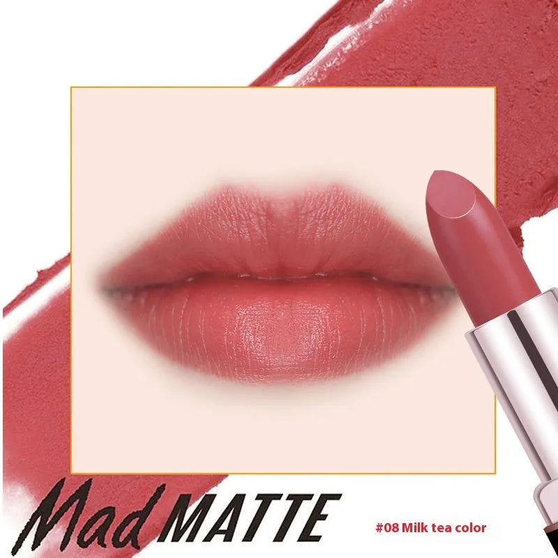 Fey Beauty moisturising lipstick in cameo brown nude shade with non-fading, no-transfer formula